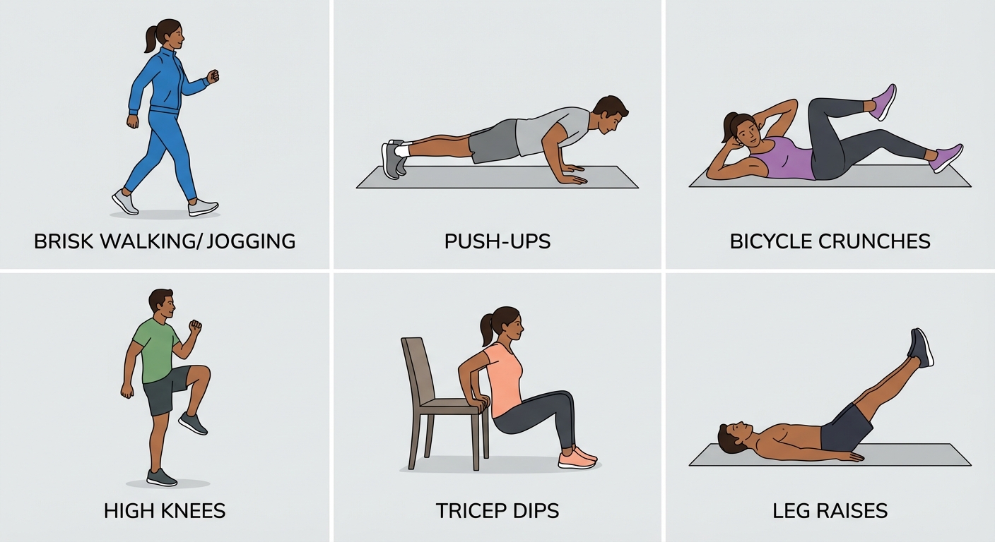 Cardio and Strength Exercises